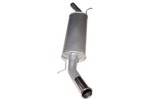 RC40 Mild Steel Rear Muffler Large Bore Side Exit Millennium | Classic Mini